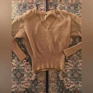 Free people sweater top ribbed size xs